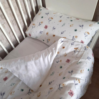 Комплект постільної білизни в ліжечко Flowers SoundSleep Муслін - Інтернет-магазин спільних покупок ToGether