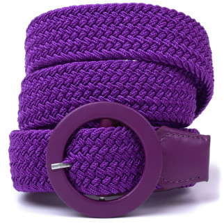 Текстильний жіночий ремінь Vintage 20816 Фіолетовий - Інтернет-магазин спільних покупок ToGether