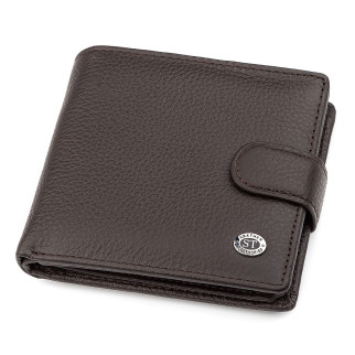 Чоловічий гаманець ST Leather 18347 (ST153) функціональний Коричневий - Інтернет-магазин спільних покупок ToGether
