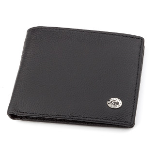 Чоловічий гаманець ST Leather 18352 (ST-1) натуральна шкіра Чорний - Інтернет-магазин спільних покупок ToGether
