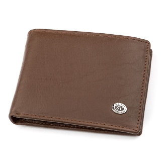 Чоловічий гаманець ST Leather 18353 (ST-1) НОВИНКА Коричневий - Інтернет-магазин спільних покупок ToGether