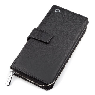 Чоловічий гаманець ST Leather 18453 (ST128) стильний Чорний - Інтернет-магазин спільних покупок ToGether