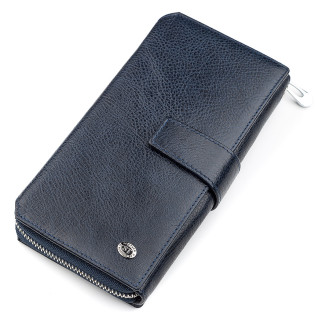 Чоловічий гаманець ST Leather 18454 (ST128) шкіряний Синій - Інтернет-магазин спільних покупок ToGether