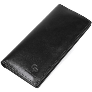 Вертикальний гаманець унісекс на магніті GRANDE PELLE 11212 Чорний - Інтернет-магазин спільних покупок ToGether