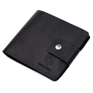 Невелике чоловіче портмоне GRANDE PELLE 11566 Чорний - Інтернет-магазин спільних покупок ToGether