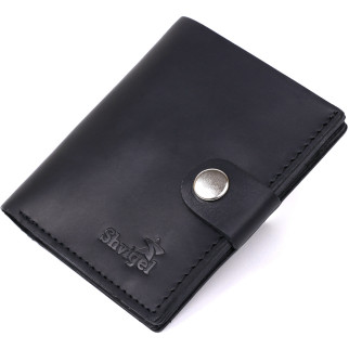 Шкіряний чоловічий гаманець Shvigel 16474 Чорний - Інтернет-магазин спільних покупок ToGether