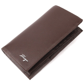 Вертикальний гаманець із натуральної шкіри KARYA 21138 Коричневий - Інтернет-магазин спільних покупок ToGether