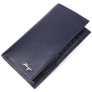 Вертикальний гаманець із натуральної шкіри KARYA 21141 Синій - Інтернет-магазин спільних покупок ToGether