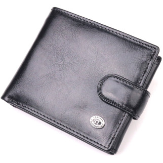 Класичний чоловічий гаманець із натуральної шкіри ST Leather 19407 Чорний - Інтернет-магазин спільних покупок ToGether