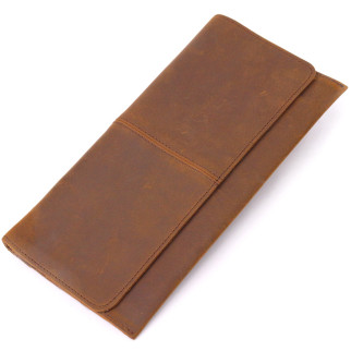 Тонкий чоловічий гаманець з натуральної вінтажної шкіри 21296 Vintage Коричневий - Інтернет-магазин спільних покупок ToGether