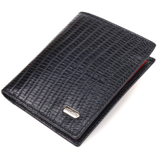 Чоловіче портмоне з натуральної фактурної шкіри CANPELLINI 21501 Чорне - Інтернет-магазин спільних покупок ToGether