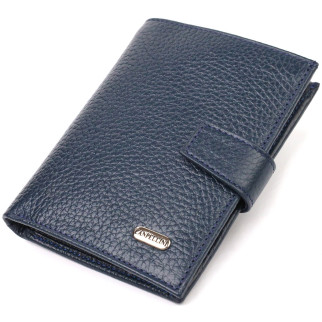 Практичний вертикальний чоловічий гаманець середнього розміру з натуральної шкіри флотар CANPELLINI 21735 Синій - Інтернет-магазин спільних покупок ToGether