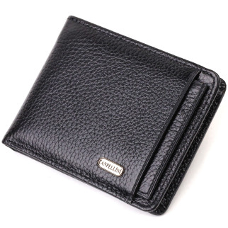 Оригінальний компактний гаманець із вкладишем для посвідчення для чоловіків із натуральної шкіри флотар CANPELLINI 21875 Чорний - Інтернет-магазин спільних покупок ToGether