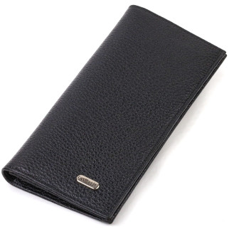 Чоловічий вертикальний гаманець із натуральної шкіри CANPELLINI 21898 Чорний - Інтернет-магазин спільних покупок ToGether