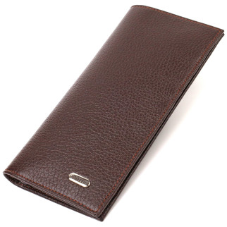 Класичний чоловічий вертикальний гаманець із натуральної шкіри CANPELLINI 21902 Коричневий - Інтернет-магазин спільних покупок ToGether