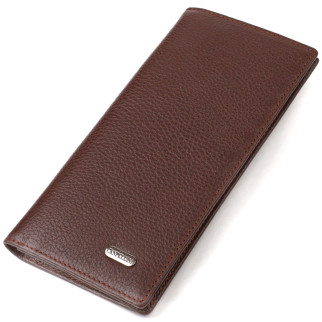 Чоловічий гаманець вертикальний без застібки з натуральної шкіри CANPELLINI 21904 Коричневий - Інтернет-магазин спільних покупок ToGether