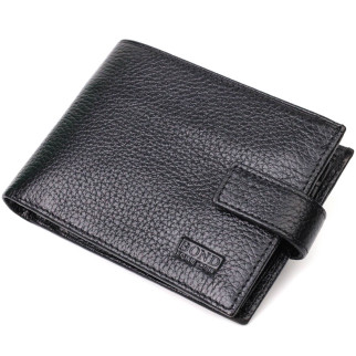 Чоловічий горизонтальний гаманець з натуральної шкіри Tony Bellucci 22042 Чорний - Інтернет-магазин спільних покупок ToGether