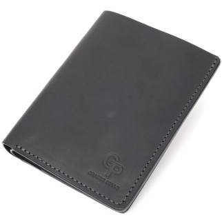 Добротне шкіряне портмоне з утримувачем для Apple AirTag GRANDE PELLE 11623 Чорний - Інтернет-магазин спільних покупок ToGether