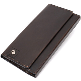 Вертикальний гаманець із відділенням для телефону з натуральної шкіри GRANDE PELLE 11645 Коричневий - Інтернет-магазин спільних покупок ToGether