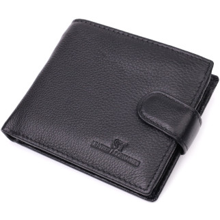 Горизонтальне портмоне для чоловіків із натуральної шкіри ST Leather 22459 Чорний - Інтернет-магазин спільних покупок ToGether
