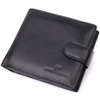 Відмінний горизонтальний гаманець для чоловіків з натуральної шкіри ST Leather 22465 Чорний - Інтернет-магазин спільних покупок ToGether