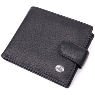 Чоловічий гаманець зручного розміру ST Leather 22471 Чорний - Інтернет-магазин спільних покупок ToGether