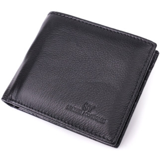 Шкіряне чоловіче портмоне із затискачем ST Leather 22481 Чорний - Інтернет-магазин спільних покупок ToGether