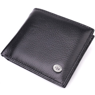 Чоловіче шкіряне портмоне із затискачем ST Leather 22485 Чорний - Інтернет-магазин спільних покупок ToGether