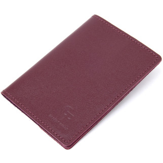 Матова шкіряна обкладинка на паспорт GRANDE PELLE 11482 Бордовий - Інтернет-магазин спільних покупок ToGether