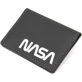 Шкіряна обкладинка для автодокументів з логотипом NASA GRANDE PELLE 11490 Чорний - Інтернет-магазин спільних покупок ToGether