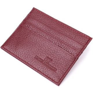 Практичний кард-кейс із натуральної шкіри ST Leather 22446 Бордовий - Інтернет-магазин спільних покупок ToGether