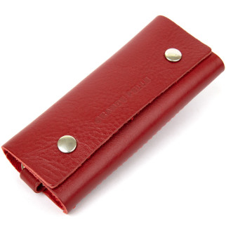 Яскрава шкіряна ключниця GRANDE PELLE 11353 Червоний - Інтернет-магазин спільних покупок ToGether