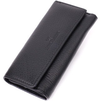 Велика ключниця з функцією гаманця з натуральної шкіри ST Leather 22492 Чорний - Інтернет-магазин спільних покупок ToGether