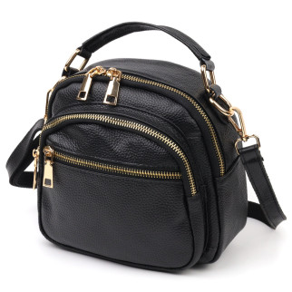 Стильна жіноча сумка Vintage 20688 Чорний - Інтернет-магазин спільних покупок ToGether
