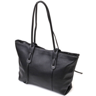 Сумка жіноча сумка з натуральної шкіри 22082 Vintage Чорна - Інтернет-магазин спільних покупок ToGether