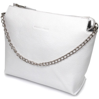 Містка жіноча сумка з натуральної шкіри GRANDE PELLE 11654 Біла - Інтернет-магазин спільних покупок ToGether