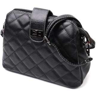 Чудова сумка для стильних жінок із натуральної шкіри Vintage 22415 Чорна - Інтернет-магазин спільних покупок ToGether