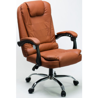 Крісло офісне Diego з масажем коричневе - Інтернет-магазин спільних покупок ToGether