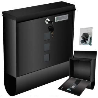 Поштовий ящик Malatec 21,7 x 8,5 x 32 см чорний (Польща) - Інтернет-магазин спільних покупок ToGether