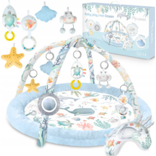 Розвивальний інтерактивний килимок для малюків Nukido блакитний (Польща) - Інтернет-магазин спільних покупок ToGether