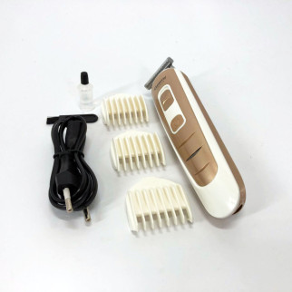 Машинка для стрижки волосся Gemei GM-6113 акумуляторна, чоловіча машинка для гоління. Колір: золотий - Інтернет-магазин спільних покупок ToGether