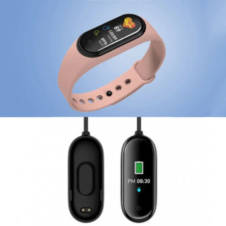 Смарт браслет M5 Smart Bracelet Фітнес трекер Watch Bluetooth. Колір рожевий - Інтернет-магазин спільних покупок ToGether