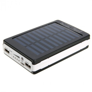 УМБ Power Bank Solar 40000 mAh мобільне зарядне із сонячною панеллю та лампою. Колір: чорний - Інтернет-магазин спільних покупок ToGether