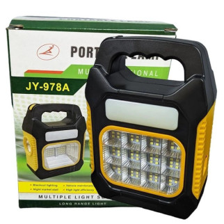 Ліхтар переносний JY-978D-LED+12COB, power bank, ліхтар світлодіодний прожектор. Колір: жовтий - Інтернет-магазин спільних покупок ToGether