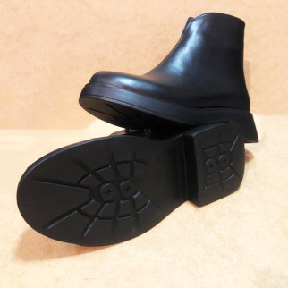 Жіночі весняні/осінні черевики із натуральної шкіри. 40 Розмір. Колір: чорний - Інтернет-магазин спільних покупок ToGether