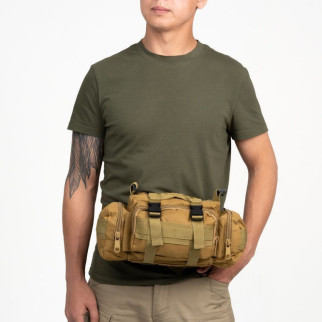 Сумка - підсумк тактична поясна Tactical військова, сумка нагрудна з ременем на плече 5 літрів кордура - Інтернет-магазин спільних покупок ToGether