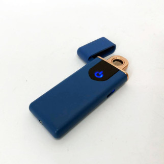Електрозапальничка USB ZGP ABS, сенсорна електрична запальничка спіральна. Колір: синій - Інтернет-магазин спільних покупок ToGether