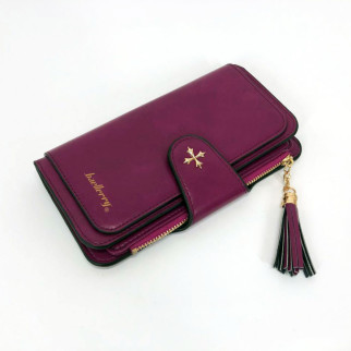 Клатч портмоне гаманець Baellerry N2341, маленький жіночий гаманець, компактний гаманець. Колір: фіолетовий - Інтернет-магазин спільних покупок ToGether