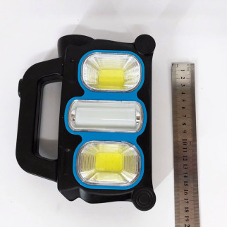Ліхтар ручний на сонячній батареї 3в1 HB-6168-LED+2COB з боковою лампою, на 3 режими (з функцією Power Bank) - Інтернет-магазин спільних покупок ToGether