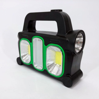 Ліхтар ручний на сонячній батареї 3в1 HB-6168-LED+2COB з боковою лампою, 3 режими з функцією Power Bank - Інтернет-магазин спільних покупок ToGether